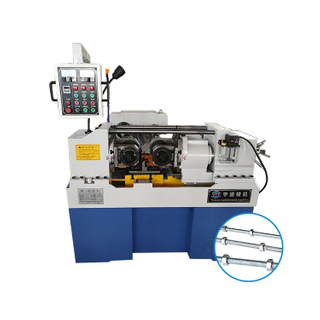 Two-axis thread rolling machine